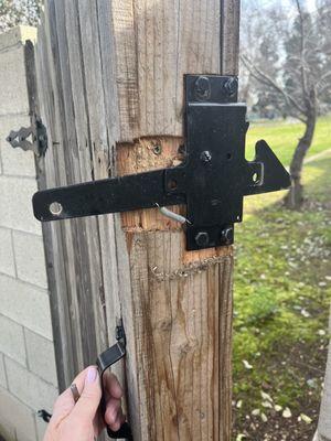 Backward latch