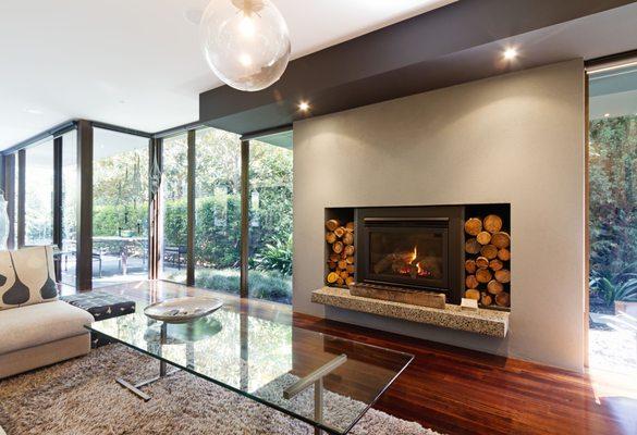 Stunning fireplace