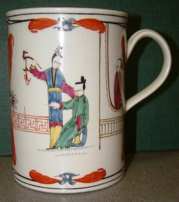 Worcester Tankard,  c 1765