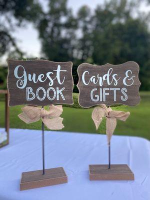 Wedding signs