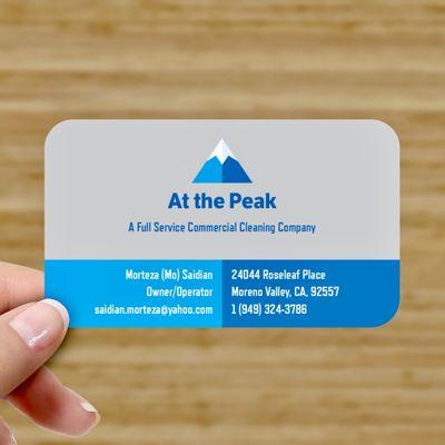 At the Peak, A Full Service Commercial Cleaning Business