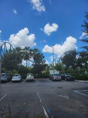 SeaWorld from parking lot