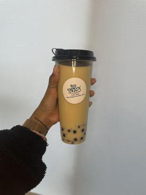 Jasmine Green Milk Tea (cold)