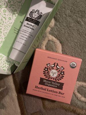 Herbal lotion Bar and Herbal EczaCalm