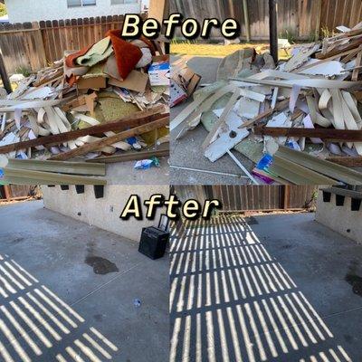 Completely clean junk removal service we will not disappoint!! Contact us today for your free estimate.