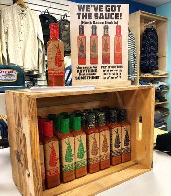 We sell Hanks Sauce!