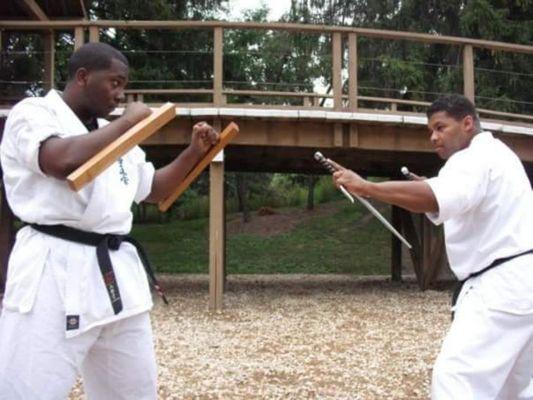 Kancho Leo and Sensei Armondo. Sai vs Tonfa