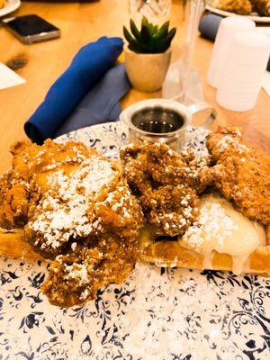 Banana Crme Brule Classic Chicken* & Waffles