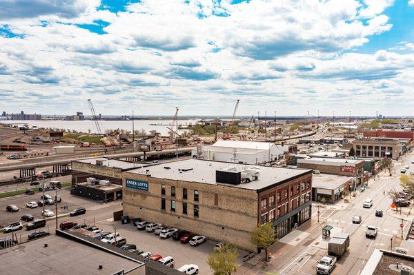 The St. Louis River is within sight of Enger Lofts.