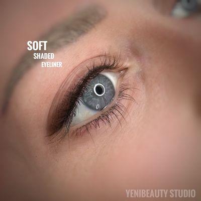 Soft shaded eyeliner