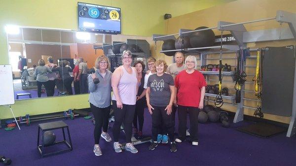 Small group strength training class