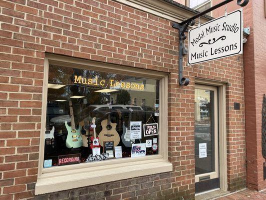 Our store front on Main St.