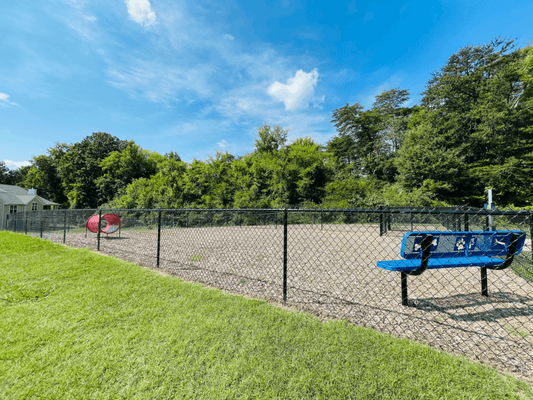 Dog Park at The Chase Apartment Homes located in Burlington, NC.