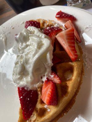 Strawberry waffle