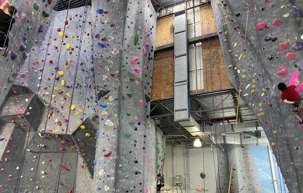 One of the many climbing options.