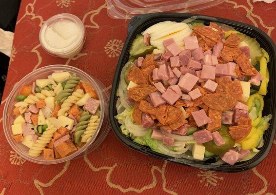 Italian Salad and pasta salad