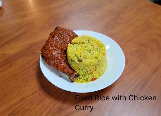 Fried Rice with Chicken Curry