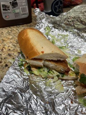 Chicken cutlet sandwich