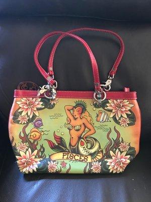 isabelle fiore purse leather painted