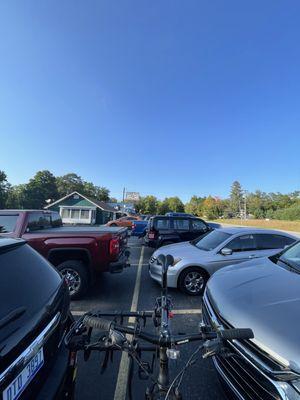 Full parking lot.