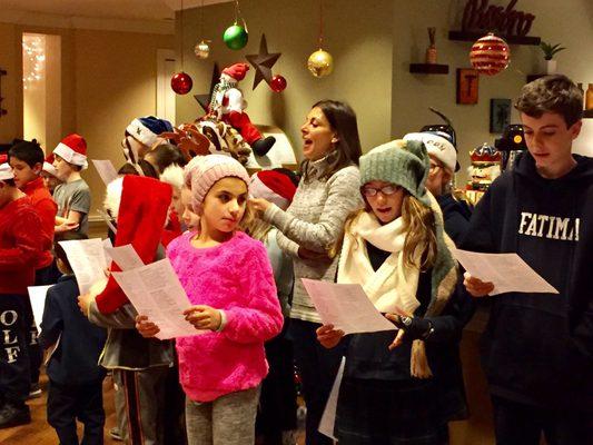 Christmas caroling