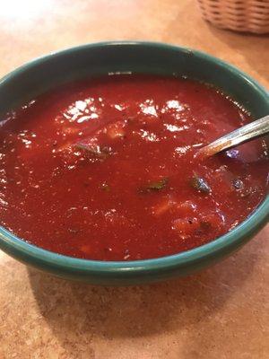 Salsa-tomatoe based with spices