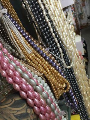 Saltwater and faux and fresh water pearls