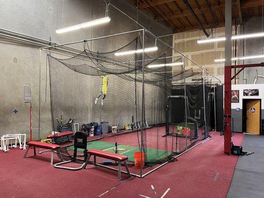 Batting cage for clients