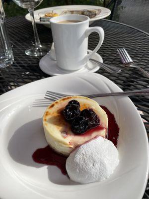 Bourbon cherry cheesecake