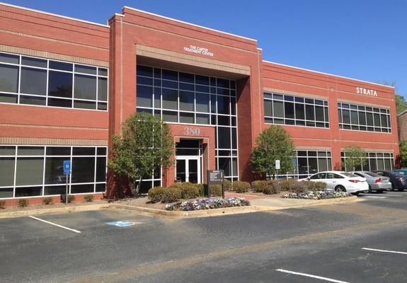 The Carter Treatment Center (Cumming, GA) and front parking lot.