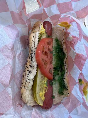 Got a polish Chicago dog! Pretty good 4/5