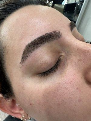 Eyebrow threading