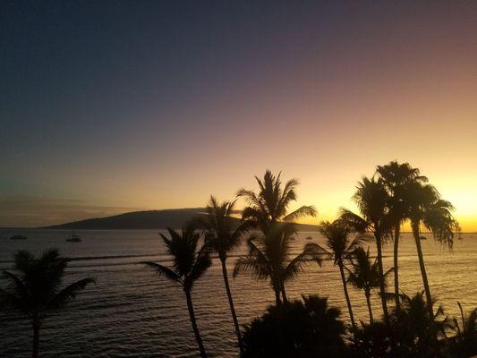 Sunset from the balcony