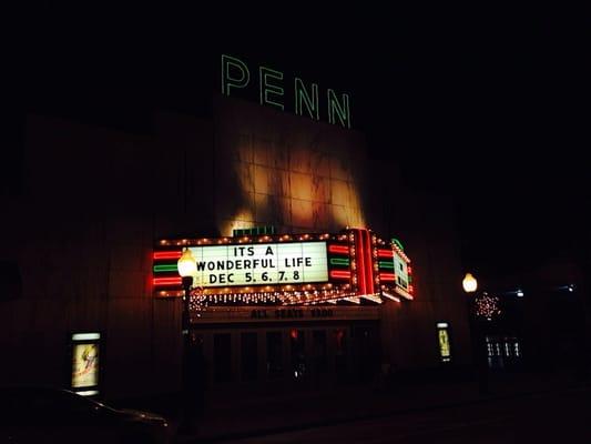 The outside of the theatre.