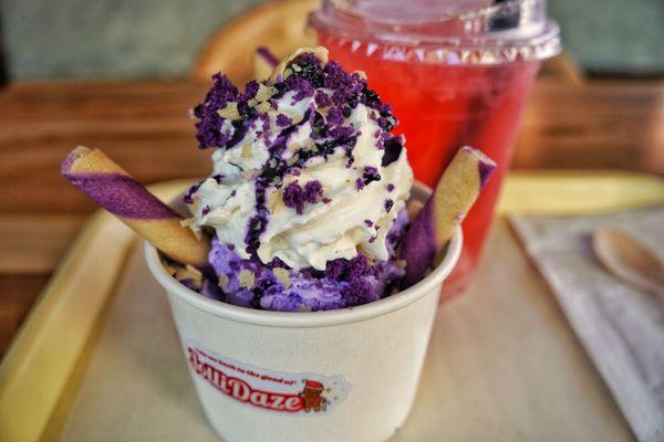 Ube sundae