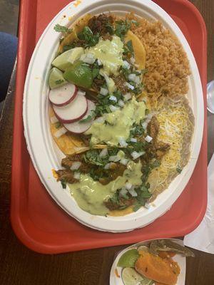 Al pastor taco plate