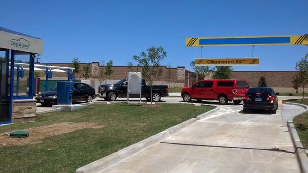 Line for the car wash on our first day of equipment testing before we were even open.