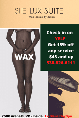 CHECK IN AND GET 15% OFF