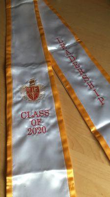 leadership grad sash