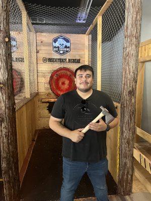 Axe throwing!