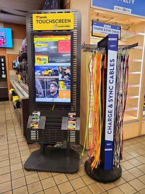 Kiosk and Phone Cables