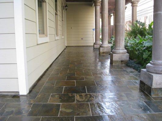 Slate Cleaning and sealing in Houston