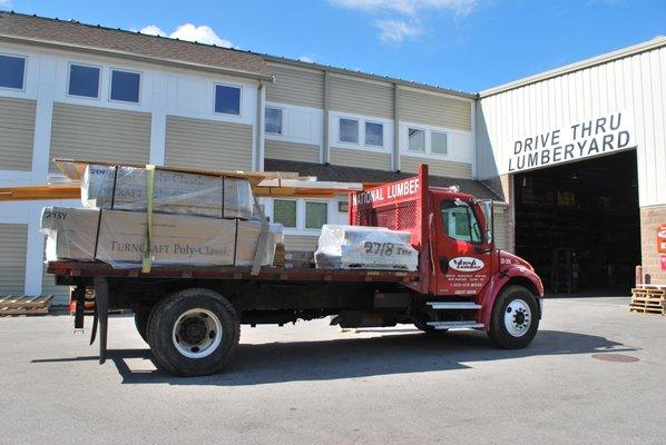 National Lumber Truck Loaded and Ready to Go!