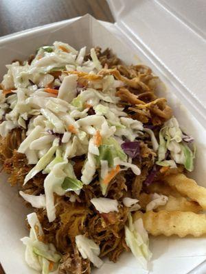 Carolina Fries - Fries, Smoke Pulled Pork and Coleslaw