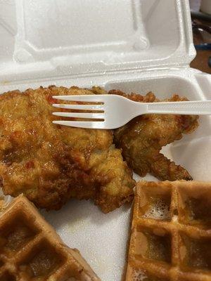 Chicken and waffles