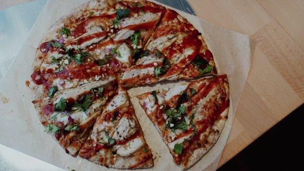 Thai BBQ Chicken Pizza