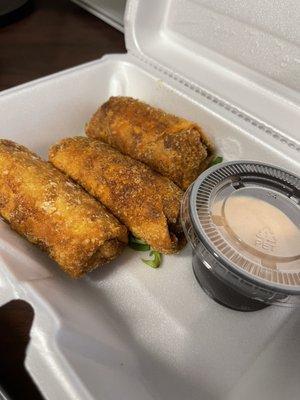 Cheese Steak Egg Rolls