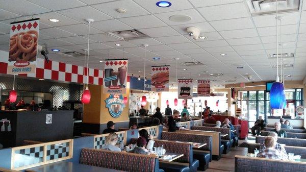 This is the airy and spacious interior of this Big Boy store in Marquette, on the U.P. of Michigan.