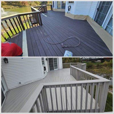 Deck re-staining (solid stain)