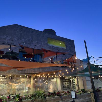 Levels of outside seating